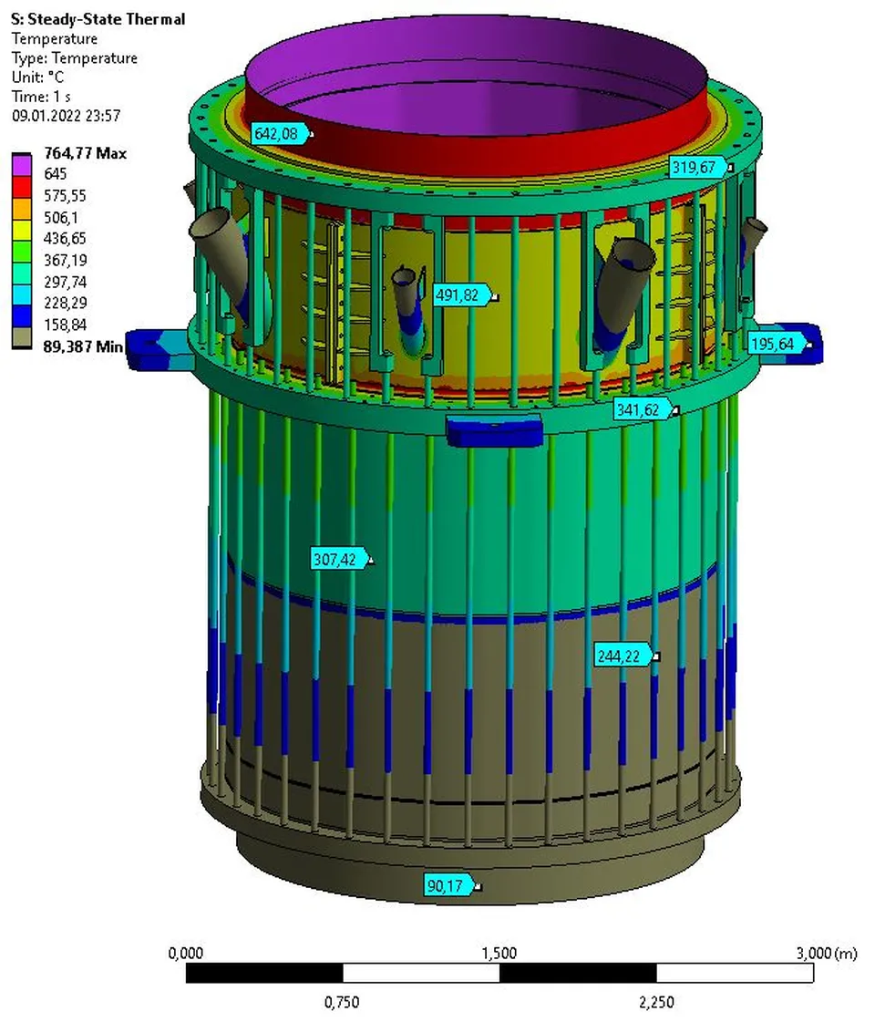16 t Gas scrubber made out of graphite