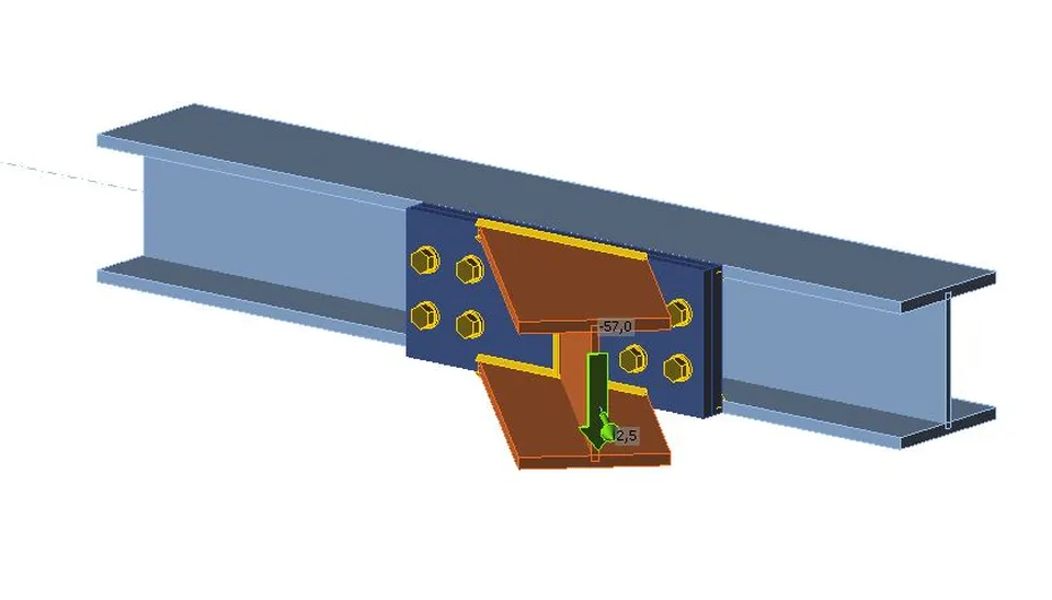 Bolted and welded beam connection